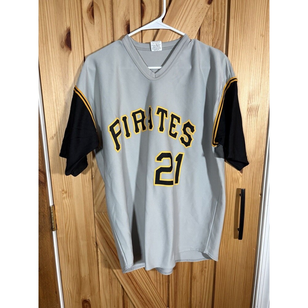 Park Antony Label ROBERTO CLEMENTE No. 21 PITTSBURGH PIRATES (XL) Jersey